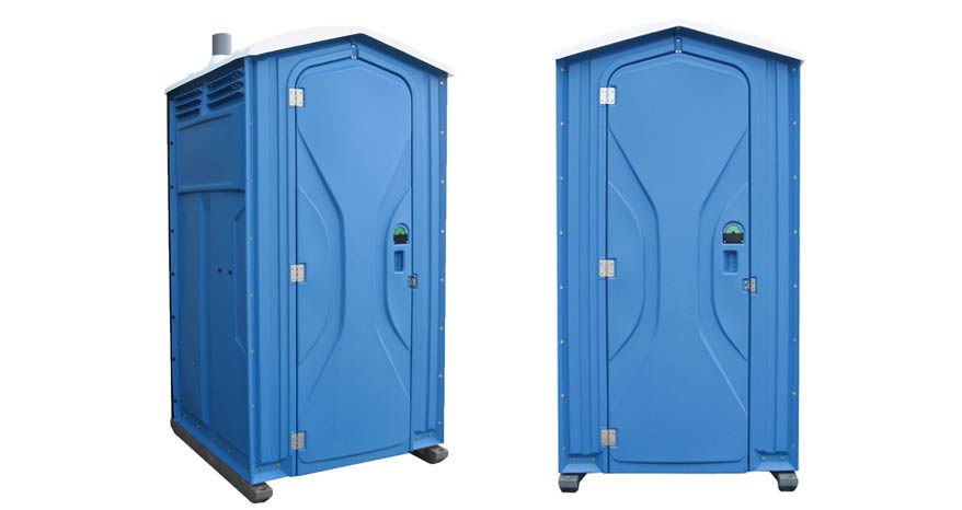 Long-term porta potty units on site in Kennewick, Washington